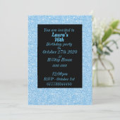 Glamoureuze gepersonaliseerde verjaardagsfeestuitn kaart (Staand voorkant)