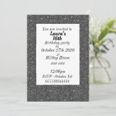 Glamoureuze gepersonaliseerde verjaardagsfeestuitn kaart (Staand voorkant)