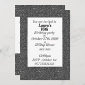 Glamoureuze gepersonaliseerde verjaardagsfeestuitn kaart (Voorkant / Achterkant)