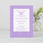 Glamoureuze gepersonaliseerde verjaardagsfeestuitn kaart (Staand voorkant)