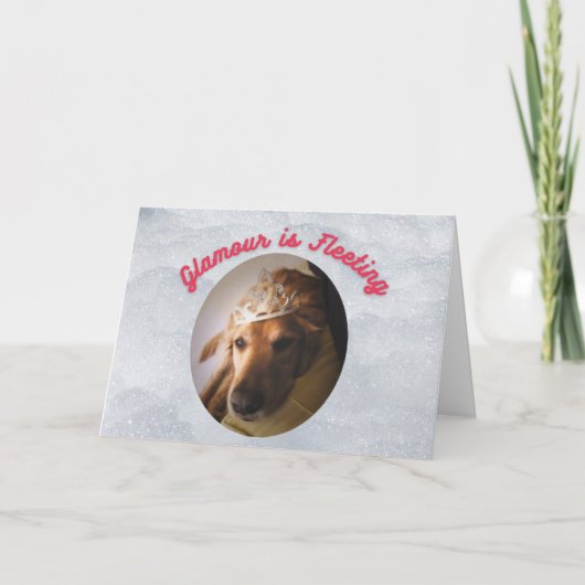 Glamoureuze glamoureuze gouden riever kaart (Voorkant)