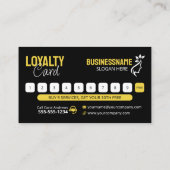 Glamoureuze Glitter Hair Stylist Beauty Salon Klantenkaartje (Achterkant)