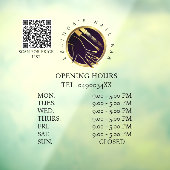 Glamoureuze Gold & Black Nail Salon Raamsticker (Vel 3)