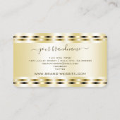 Glamoureuze Gold Effects Professioneel en Elegant Visitekaartje (Achterkant)