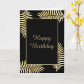 Glamoureuze Gold Leaf Bracken Kaart (Gele Bloem)