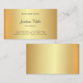 Glamoureuze Gold Look Professioneel Elegant Visitekaartje (Voorkant / Achterkant)