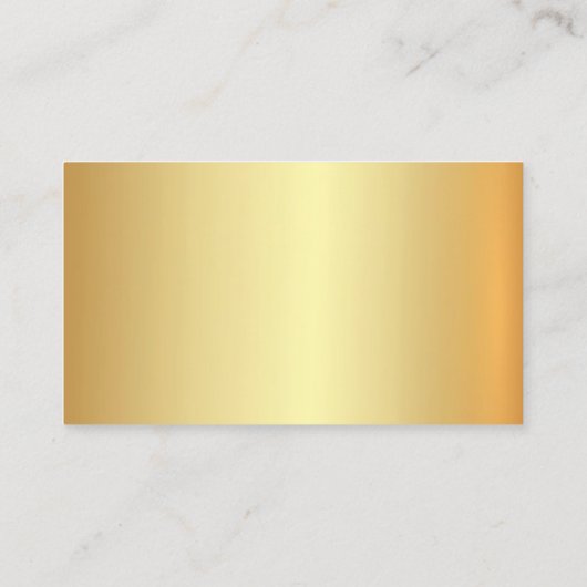 Glamoureuze Gold Look Professioneel Elegant Visitekaartje (Achterkant)