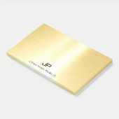 Glamoureuze Gold Trendy Sjabloon Modern Profession Post-it® Notes (Schuin)