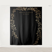 Glamoureuze gouden bruiloft achtergrond wandkleed (Voorkant)