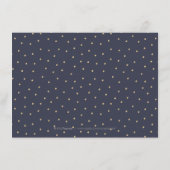 Glamoureuze gouden glinsterende kalligrafie ontvan informatiekaartje (Achterkant)