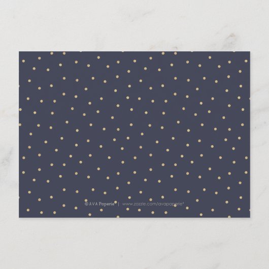 Glamoureuze gouden glinsterende kalligrafie ontvan informatiekaartje (Achterkant)