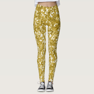Glamoureuze gouden glitter leggings