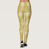 Glamoureuze gouden glitter leggings (Achterkant)