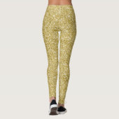 Glamoureuze gouden glitter leggings (Achterkant)