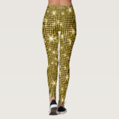 Glamoureuze gouden glitter leggings (Achterkant)