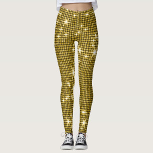 Glamoureuze gouden glitter leggings