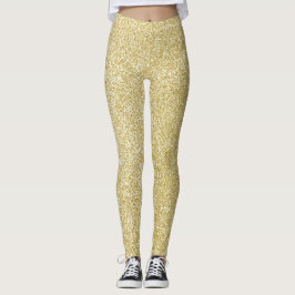 Glamoureuze gouden glitter leggings