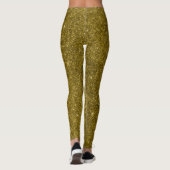 Glamoureuze gouden glitter leggings (Achterkant)