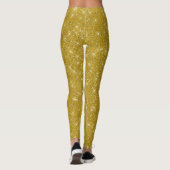 Glamoureuze gouden glitter leggings (Achterkant)