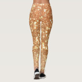 Glamoureuze gouden glitter leggings (Achterkant)