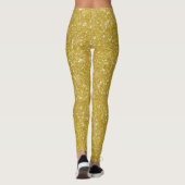 Glamoureuze gouden glitter leggings (Achterkant)