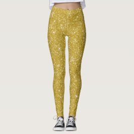 Glamoureuze gouden glitter leggings