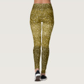 Glamoureuze gouden glitter leggings (Achterkant)