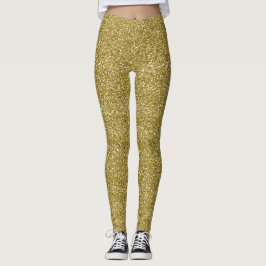 Glamoureuze gouden glitter leggings
