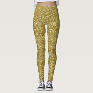 Glamoureuze gouden glitter leggings