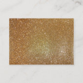 Glamoureuze Gouden Glitter Look Trouwruimte Kaart (Achterkant)