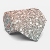 Glamoureuze gouden glitter stropdas (Opgerold)