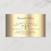 Glamoureuze gouden Ornamenten  hoeken toevoegen Lo Visitekaartje (Achterkant)