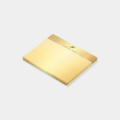 Glamoureuze gouden Sjabloon Modern Trendy Elegant Post-it® Notes (Schuin)