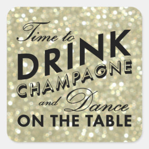 Glamoureuze gouden Sticker