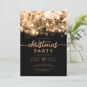 Glamoureuze Gouden Winter Schitterende Bedrijfs Ke Kaart (Staand voorkant)