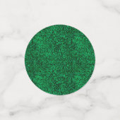 Glamoureuze groene glitter confetti (Kleine voorkant)
