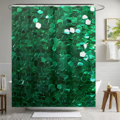 Glamoureuze Groene Sequin Douchegordijn