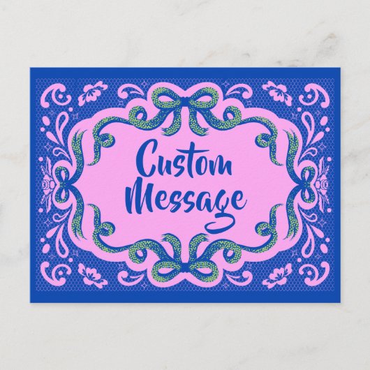 Glamoureuze Groeten Briefkaart (Voorkant)