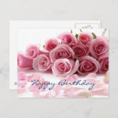 Glamoureuze Happy Birthday Briefkaart (Voorkant / Achterkant)