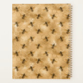 Glamoureuze Honeycomb Bee Gold Honey Design Planner (Achterkant)