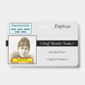 Glamoureuze ID-kaart Badge (Achterkant)