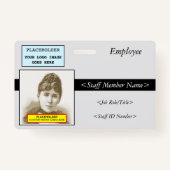 Glamoureuze ID-kaart Badge (Achterkant)