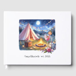 Glamoureuze Kampeer Bruid Bachelorette Weekend Gastenboek