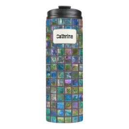 Glamoureuze Keramische Tegels Custom Name Thermosbeker