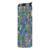 Glamoureuze Keramische Tegels Custom Name Thermosbeker (Gedraaid links)