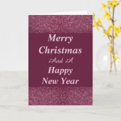 Glamoureuze kerst- en nieuwjaarskaart kaart (Gele Bloem)