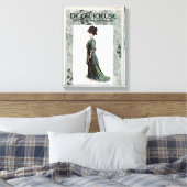  Glamoureuze Lady Mode Illustratie Canvas Afdruk (Insitu (Slaapkamer))