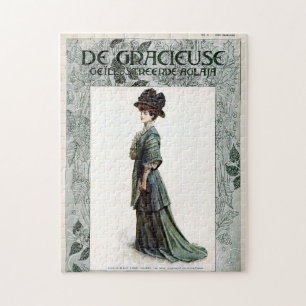  Glamoureuze Lady Mode Illustratie Legpuzzel