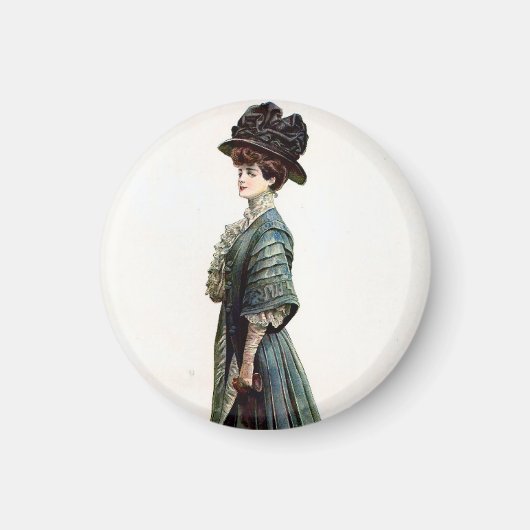  Glamoureuze Lady Mode Illustratie Magneet (Voorkant)