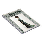  Glamoureuze Lady Mode Illustratie Notitieboek (Rechterzijde)